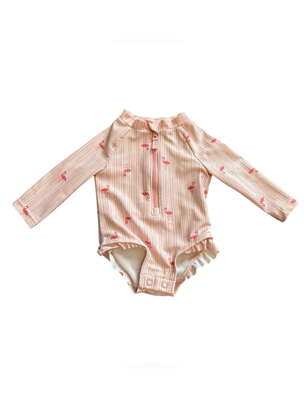 Carter's Flamingo Rash Guard Swimsuit 3M Pink